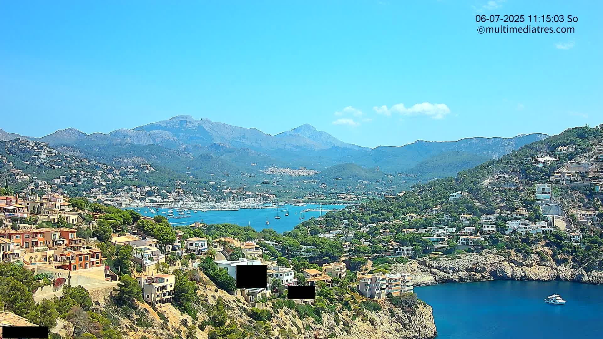 Mallorca Port d'Andratx  La Mola Live Cam - Balearic Islands, Spain