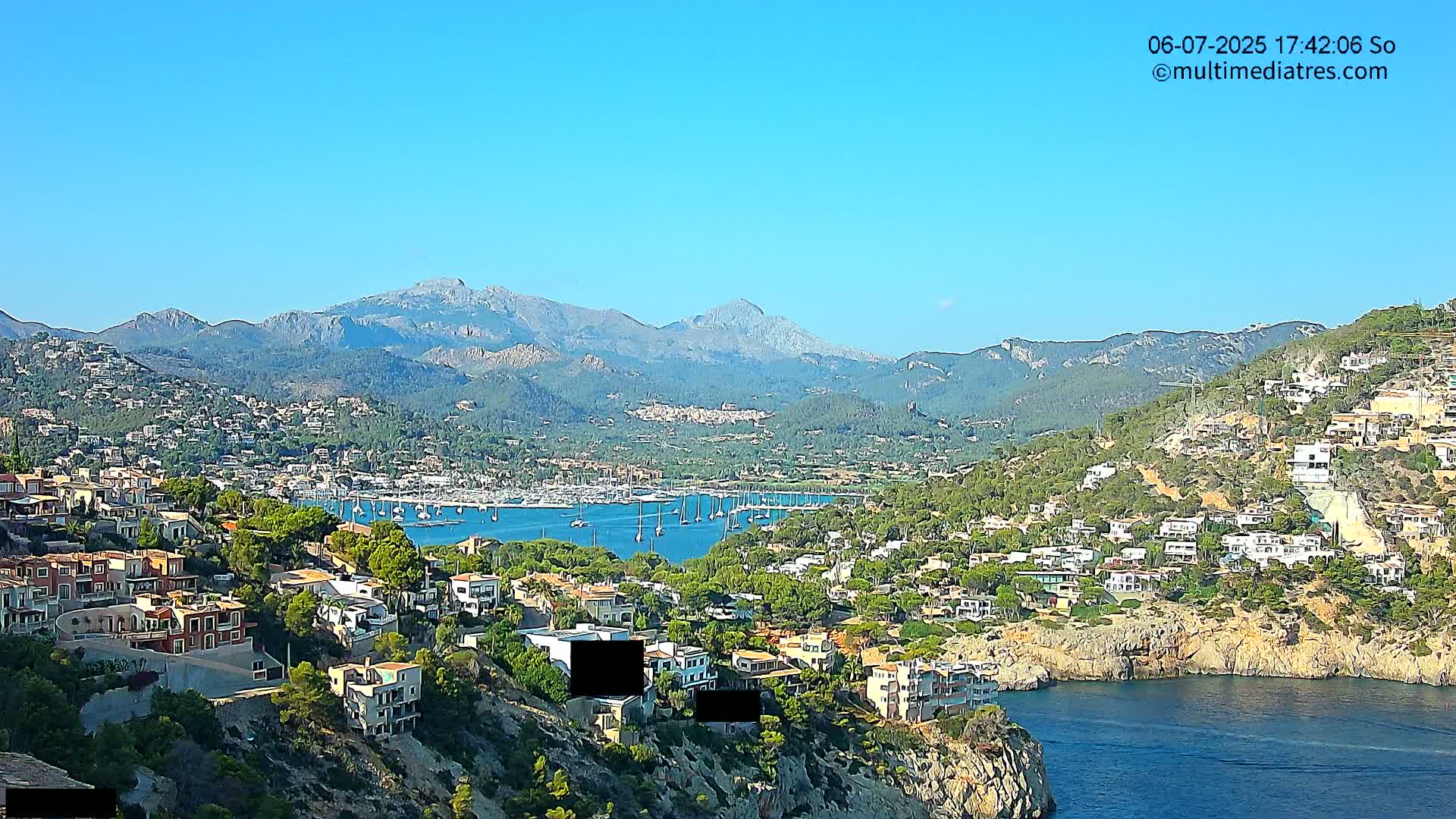 Mallorca Port d'Andratx  La Mola Live Cam - Balearic Islands, Spain