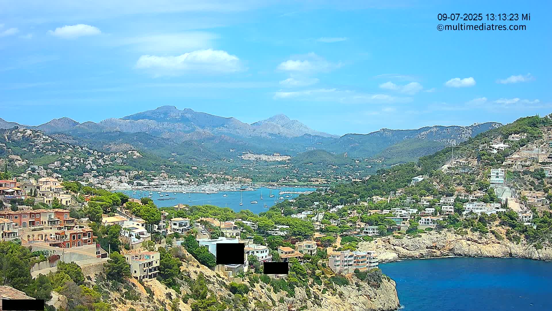 Mallorca Port d'Andratx  La Mola Live Cam - Balearic Islands, Spain