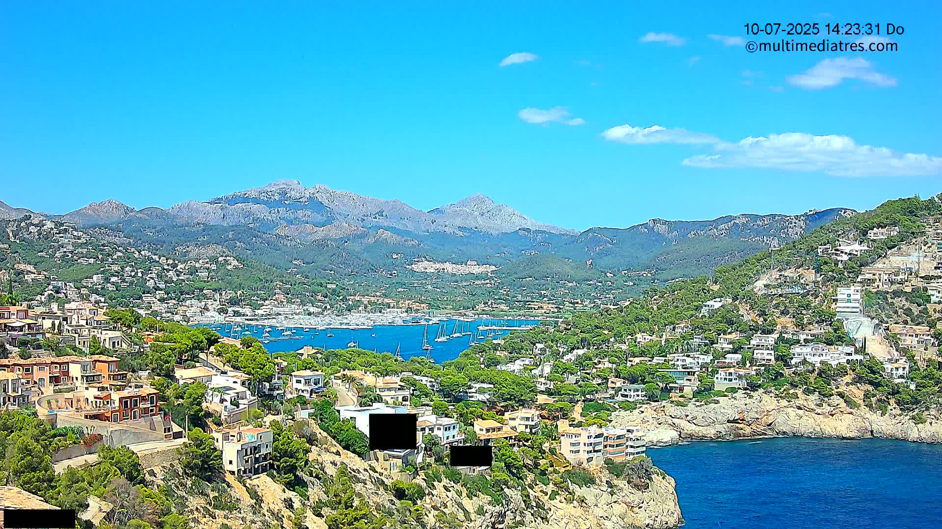 Mallorca Port d'Andratx  La Mola Live Cam - Balearic Islands, Spain