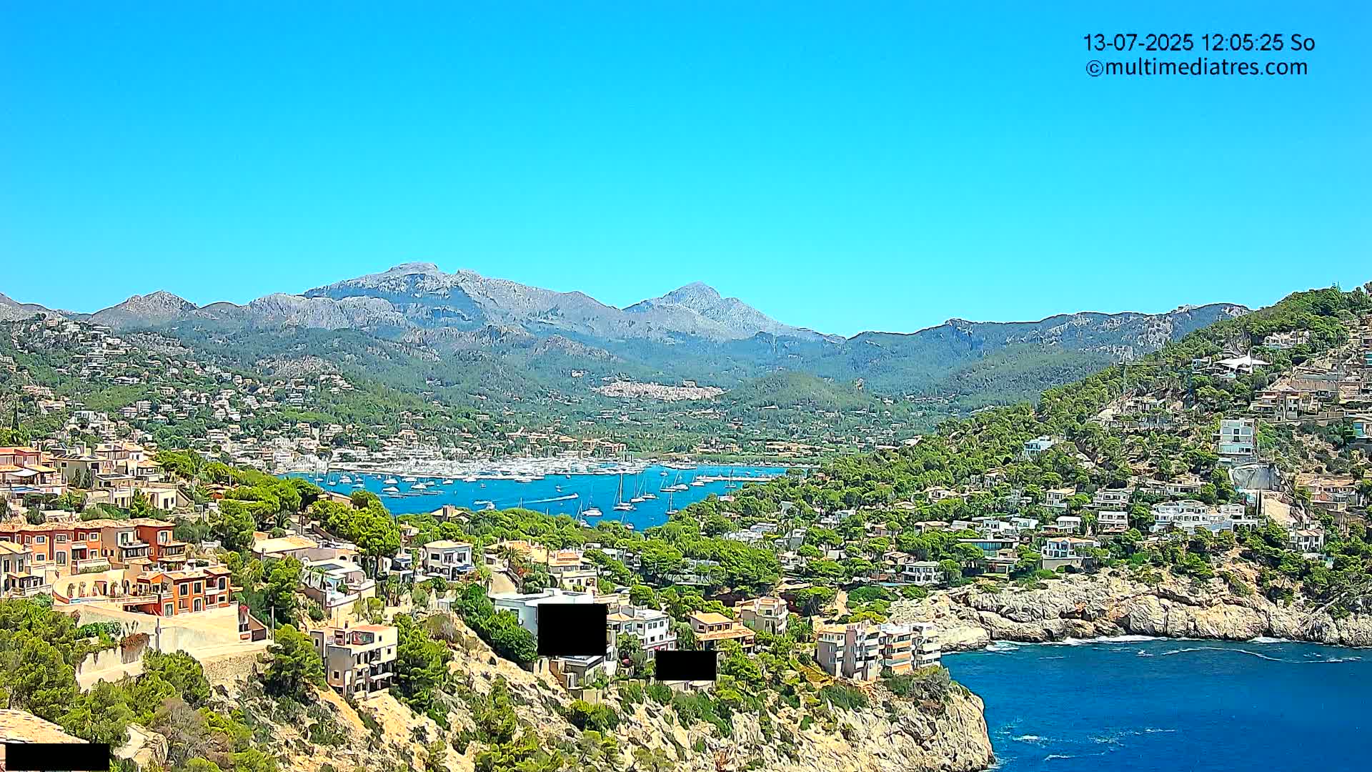 Mallorca Port d'Andratx  La Mola Live Cam - Balearic Islands, Spain
