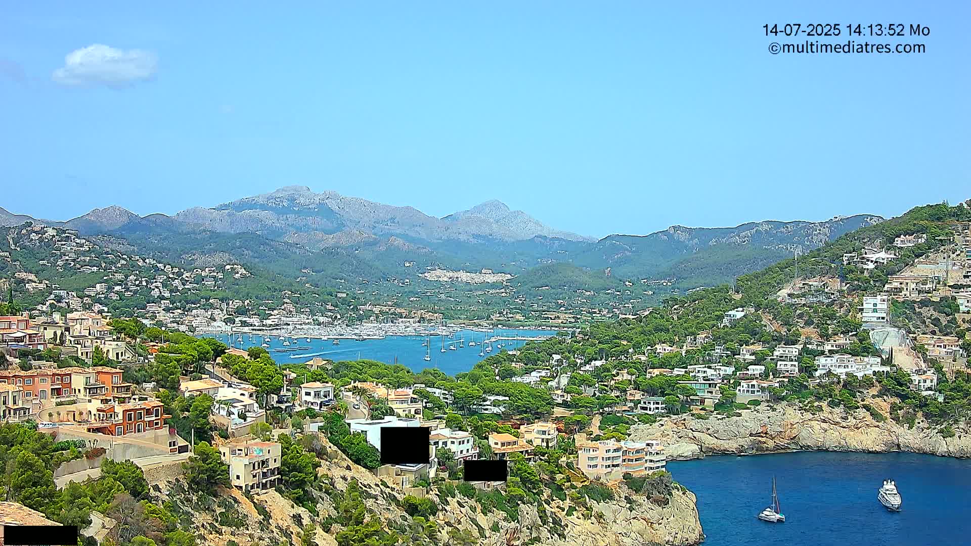 Mallorca Port d'Andratx  La Mola Live Cam - Balearic Islands, Spain