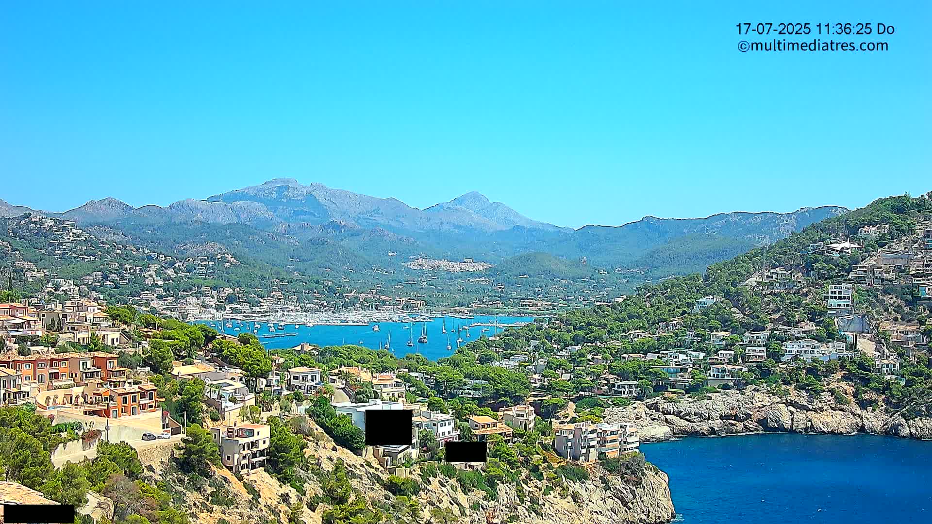 Mallorca Port d'Andratx  La Mola Live Cam - Balearic Islands, Spain