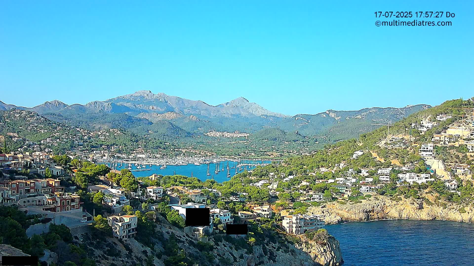 Mallorca Port d'Andratx  La Mola Live Cam - Balearic Islands, Spain