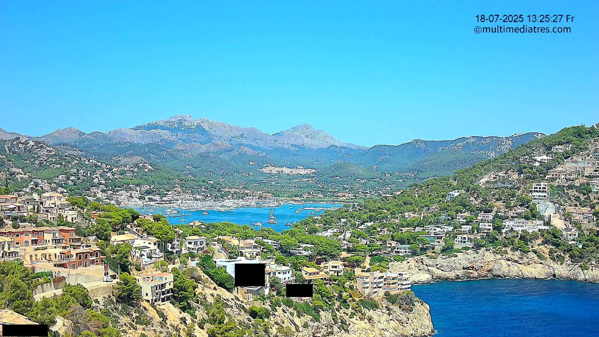 Mallorca Port d'Andratx  La Mola Live Cam - Balearic Islands, Spain