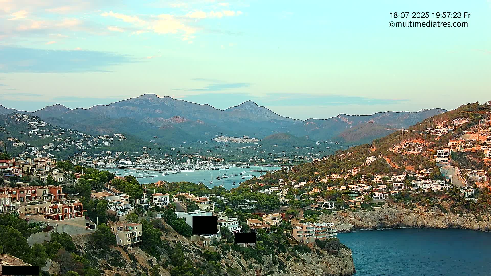 Mallorca Port d'Andratx  La Mola Live Cam - Balearic Islands, Spain