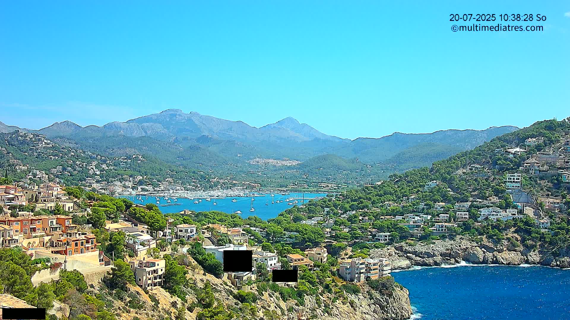 Mallorca Port d'Andratx  La Mola Live Cam - Balearic Islands, Spain