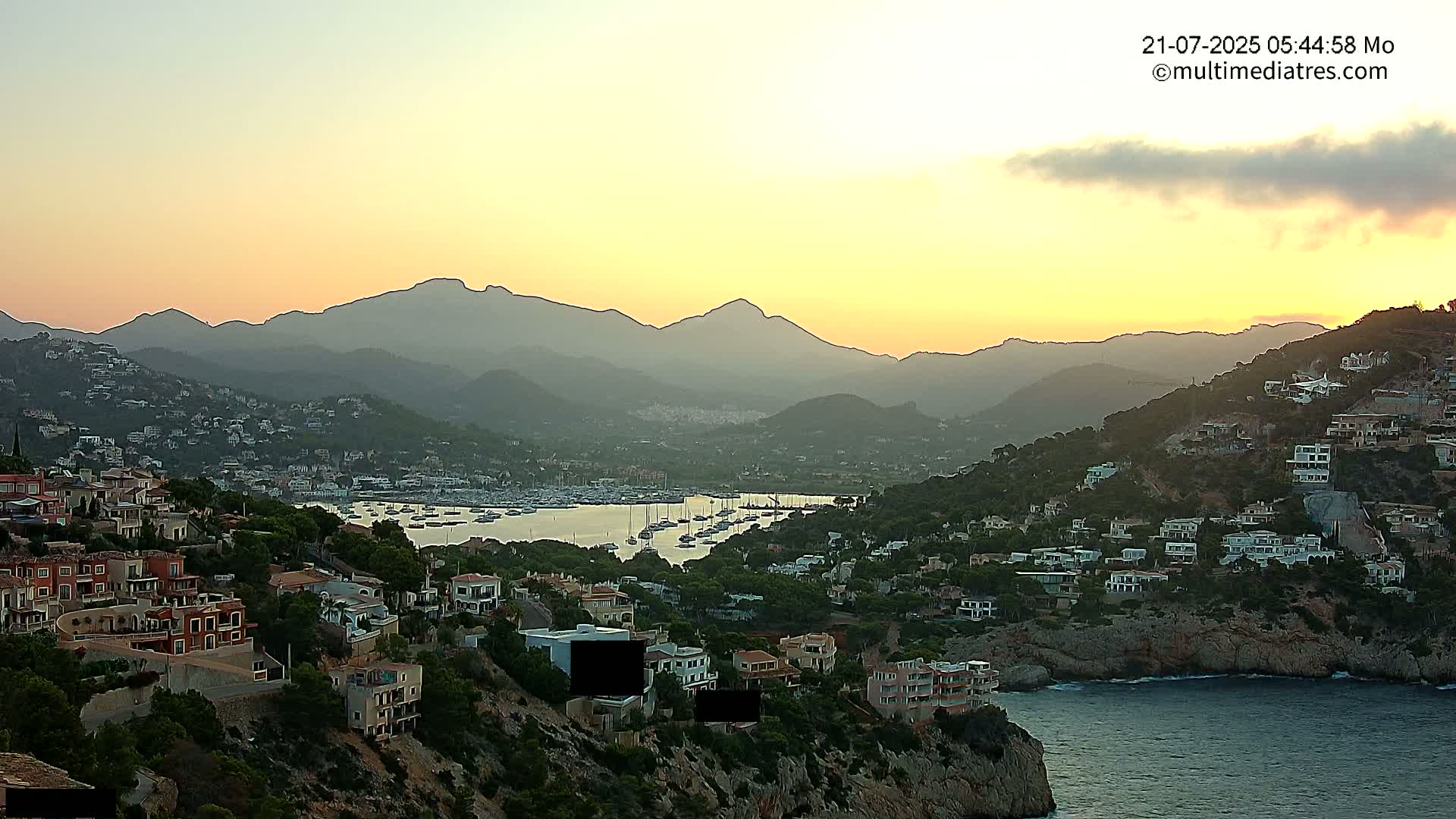 Mallorca Port d'Andratx  La Mola Live Cam - Balearic Islands, Spain