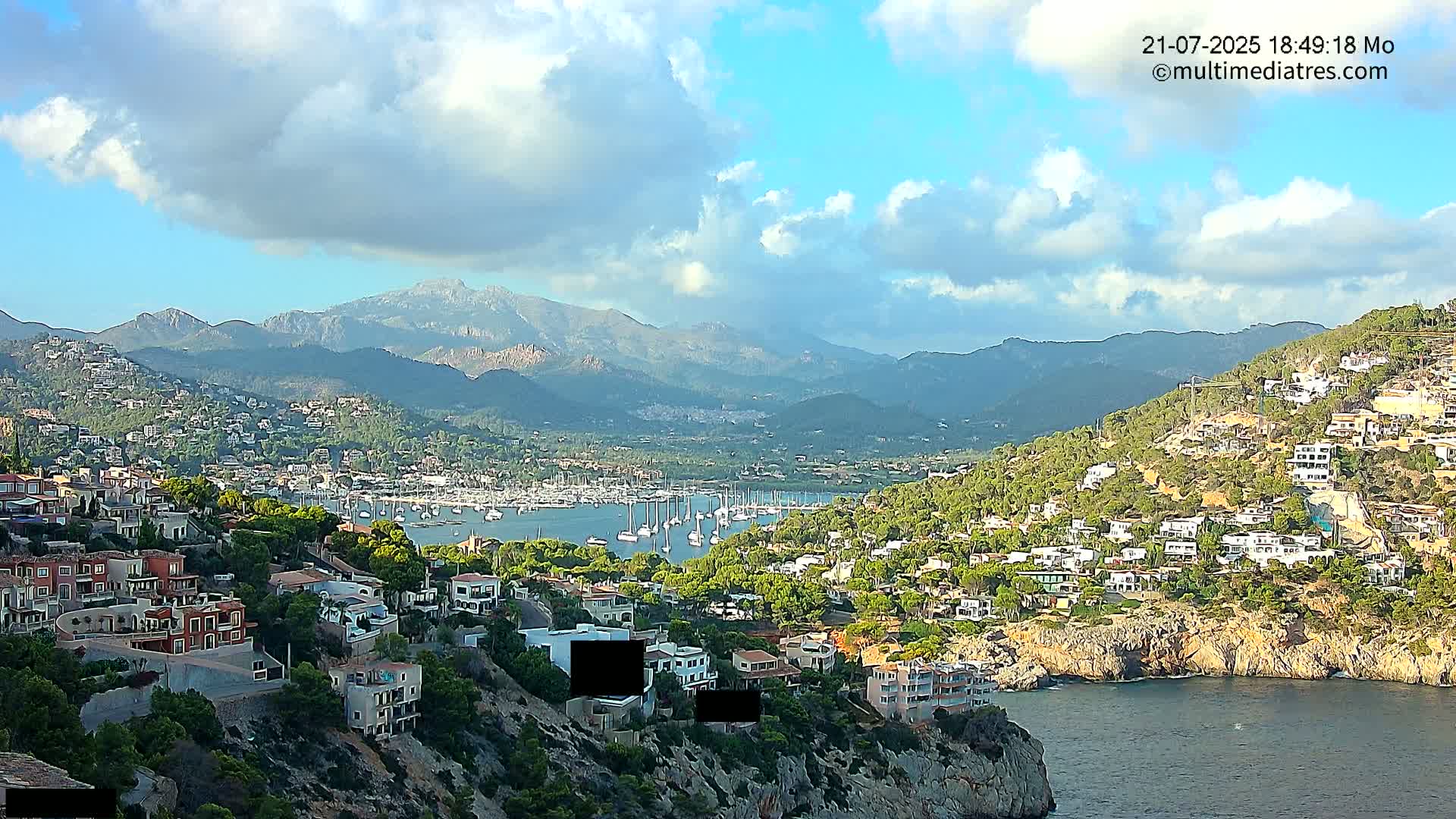 Mallorca Port d'Andratx  La Mola Live Cam - Balearic Islands, Spain