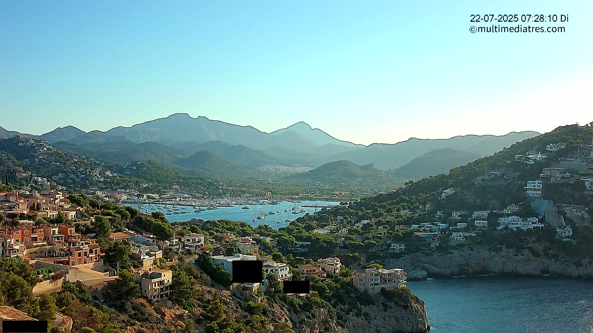 Mallorca Port d'Andratx  La Mola Live Cam - Balearic Islands, Spain