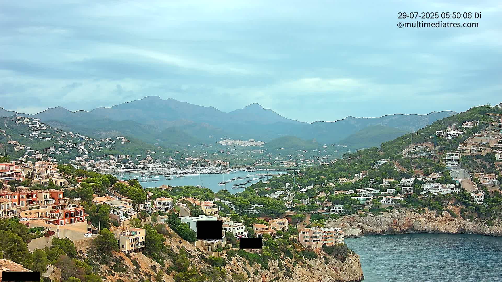 Mallorca Port d'Andratx  La Mola Live Cam - Balearic Islands, Spain