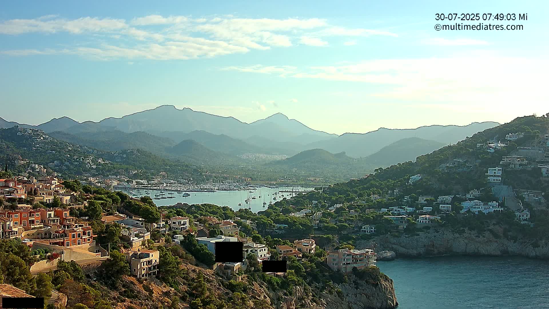 Mallorca Port d'Andratx  La Mola Live Cam - Balearic Islands, Spain
