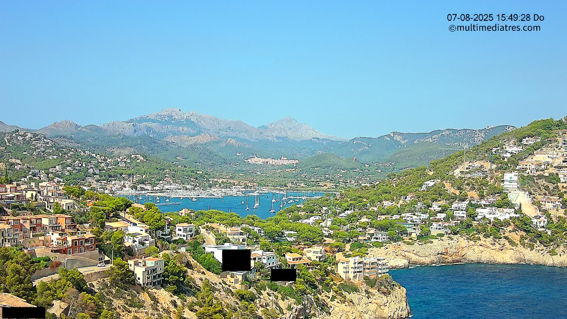 Mallorca Port d'Andratx  La Mola Live Cam - Balearic Islands, Spain