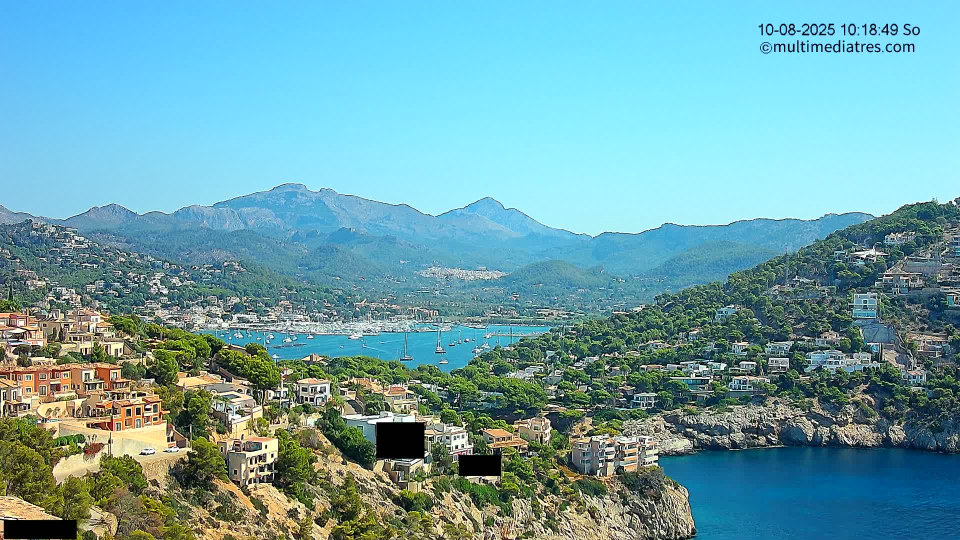 Mallorca Port d'Andratx  La Mola Live Cam - Balearic Islands, Spain