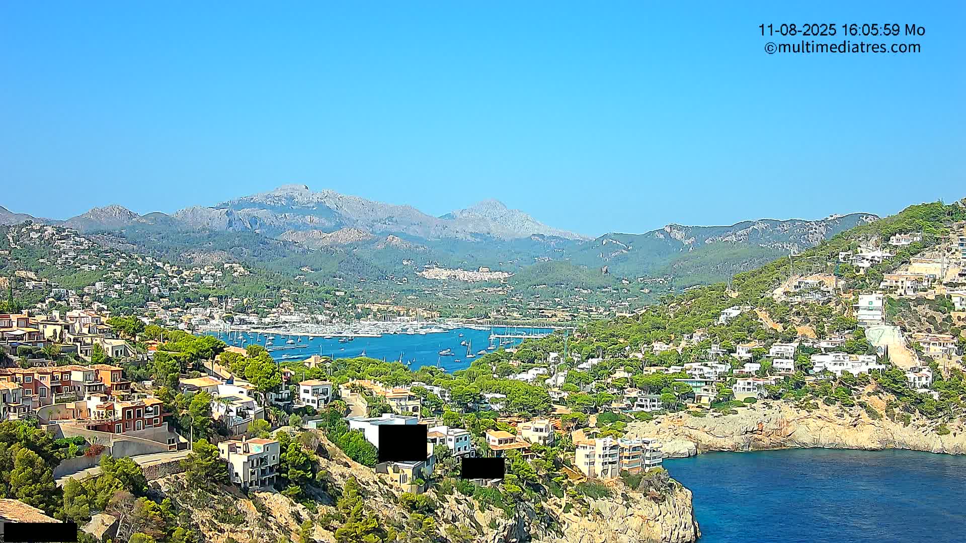 Mallorca Port d'Andratx  La Mola Live Cam - Balearic Islands, Spain