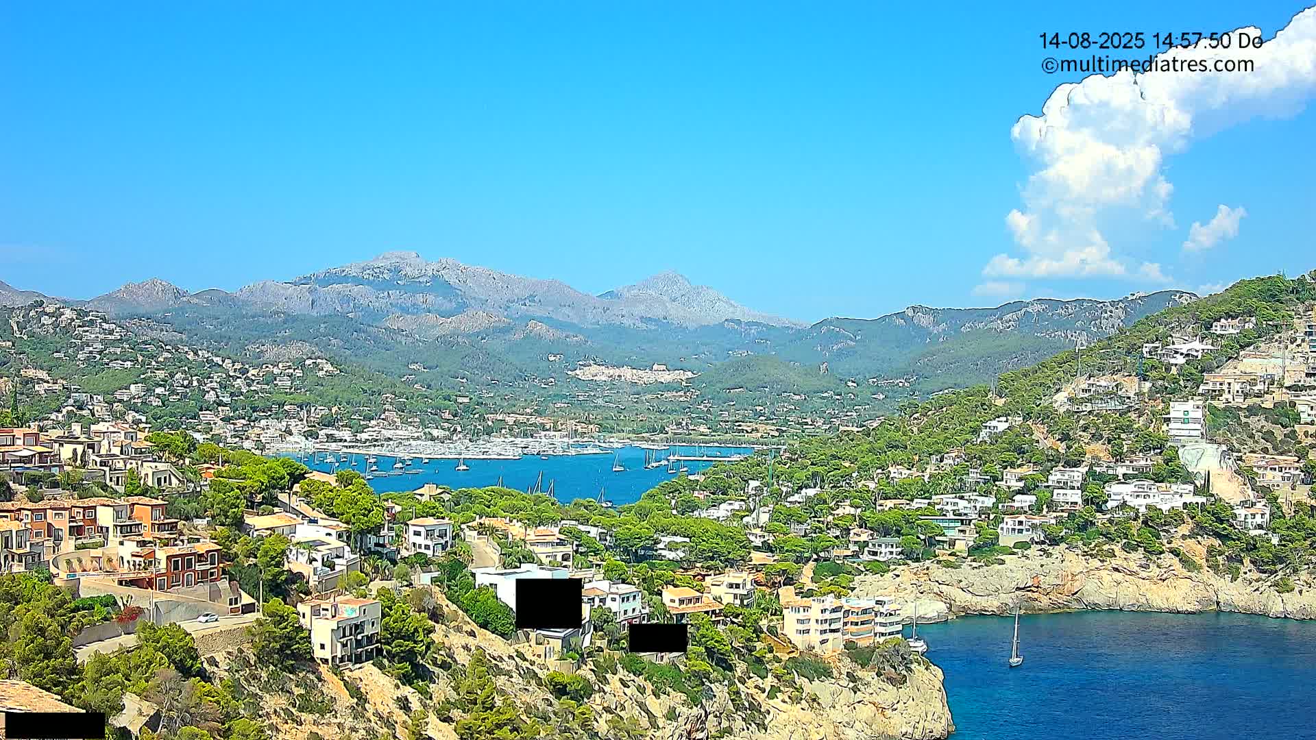 Mallorca Port d'Andratx  La Mola Live Cam - Balearic Islands, Spain