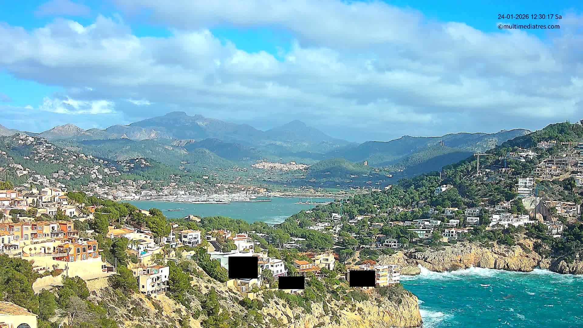 Mallorca Port d'Andratx  La Mola Live Cam - Balearic Islands, Spain