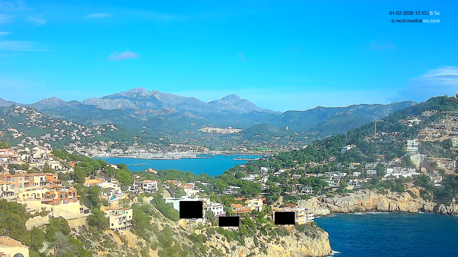 Mallorca Port d'Andratx  La Mola Live Cam - Balearic Islands, Spain