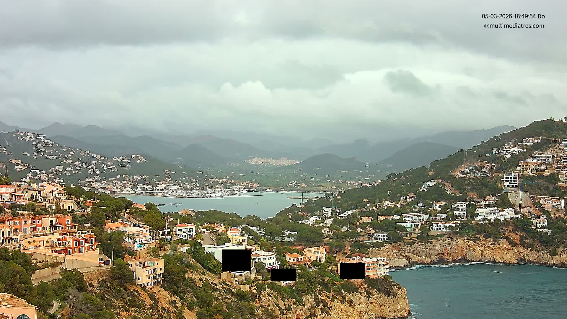 Mallorca Port d'Andratx  La Mola Live Cam - Balearic Islands, Spain