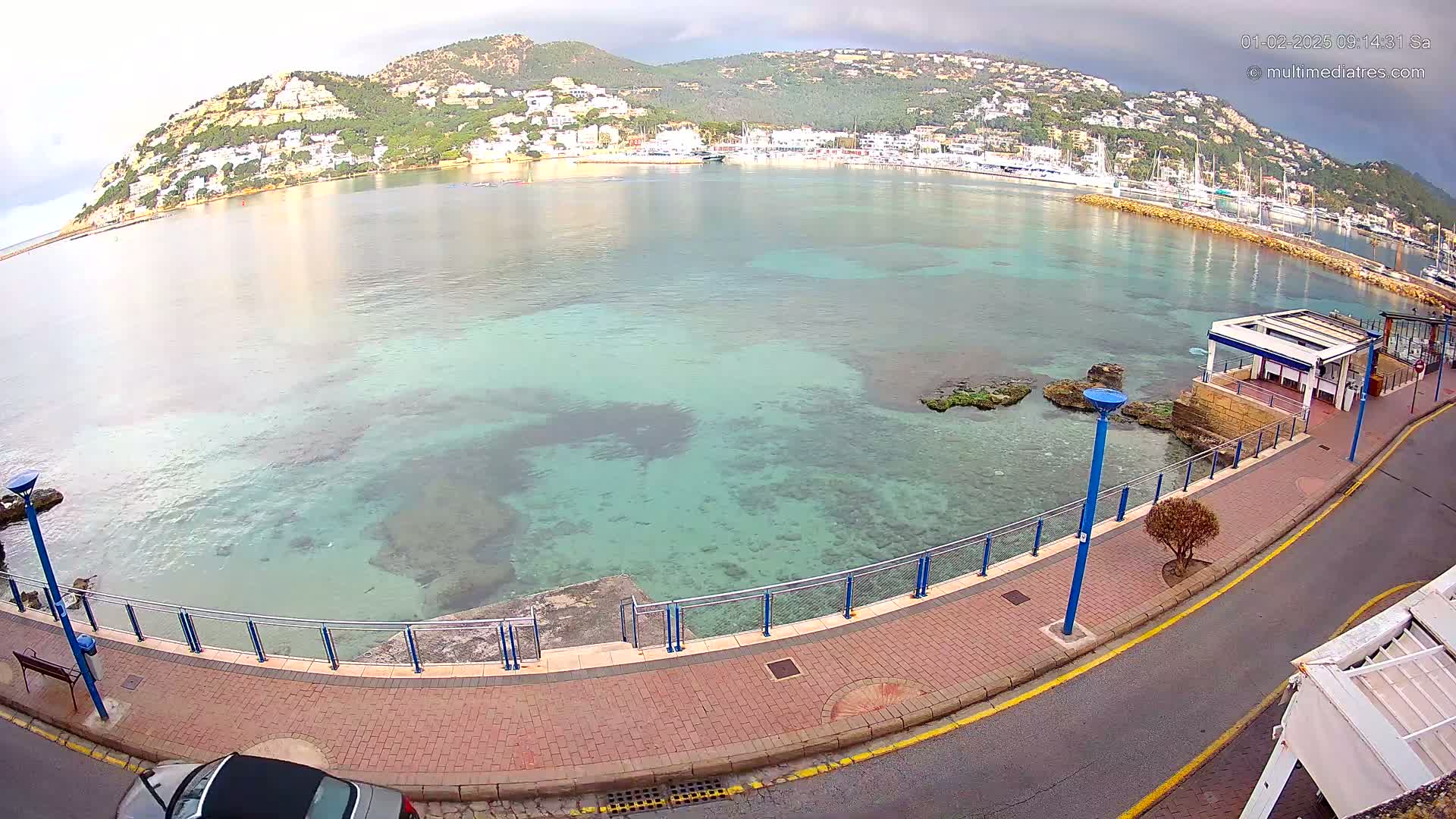 Mallorca, Port d' Andratx Sunset Live Cam - Balearic Islands, Spain