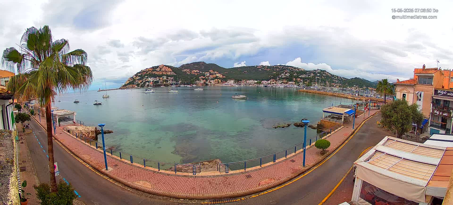 Mallorca, Port d' Andratx Sunset Live Cam - Balearic Islands, Spain