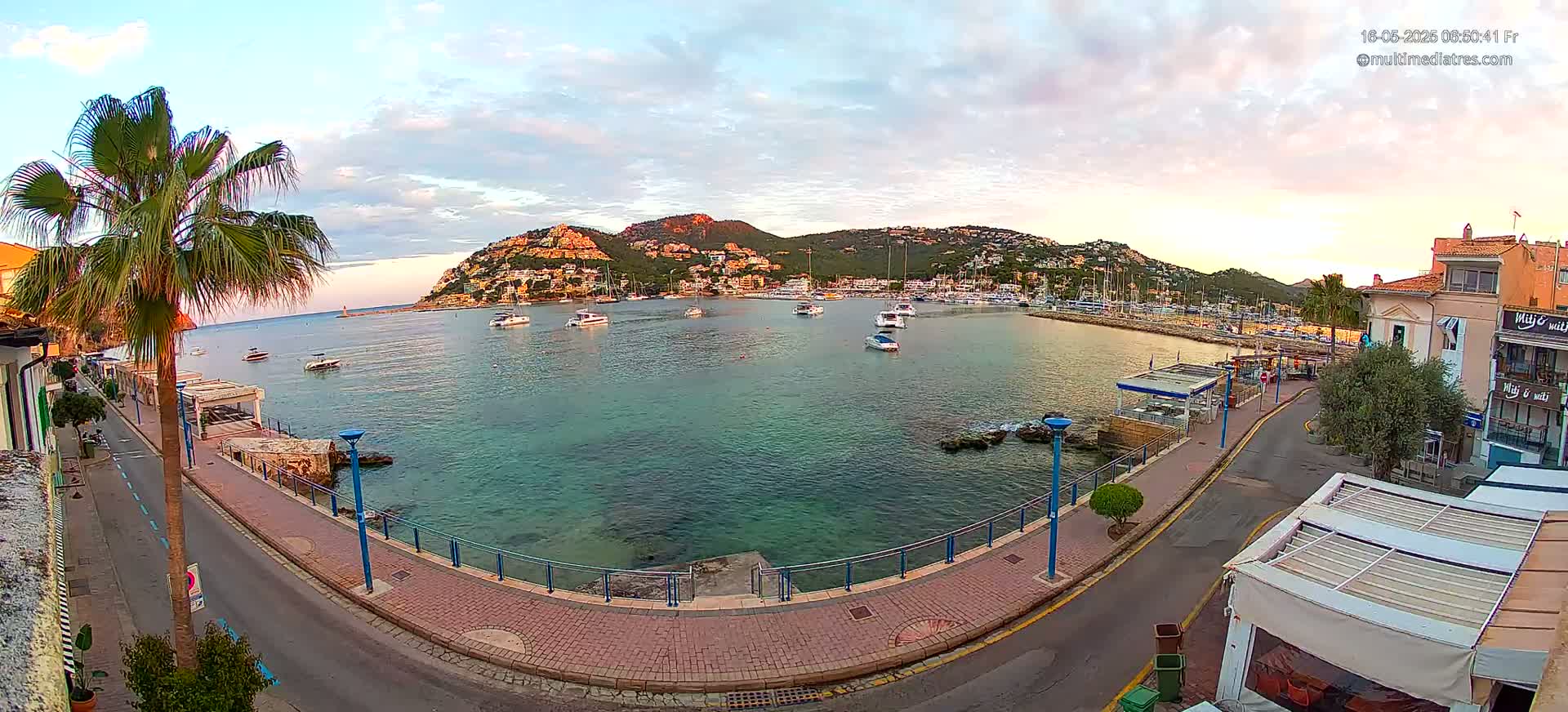 Mallorca, Port d' Andratx Sunset Live Cam - Balearic Islands, Spain