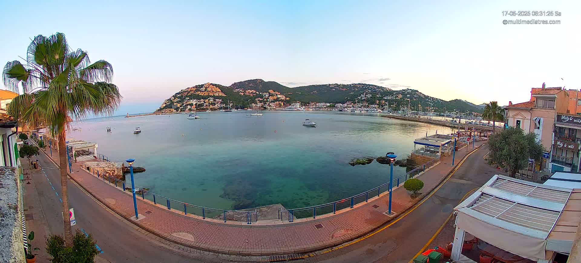 Mallorca, Port d' Andratx Sunset Live Cam - Balearic Islands, Spain