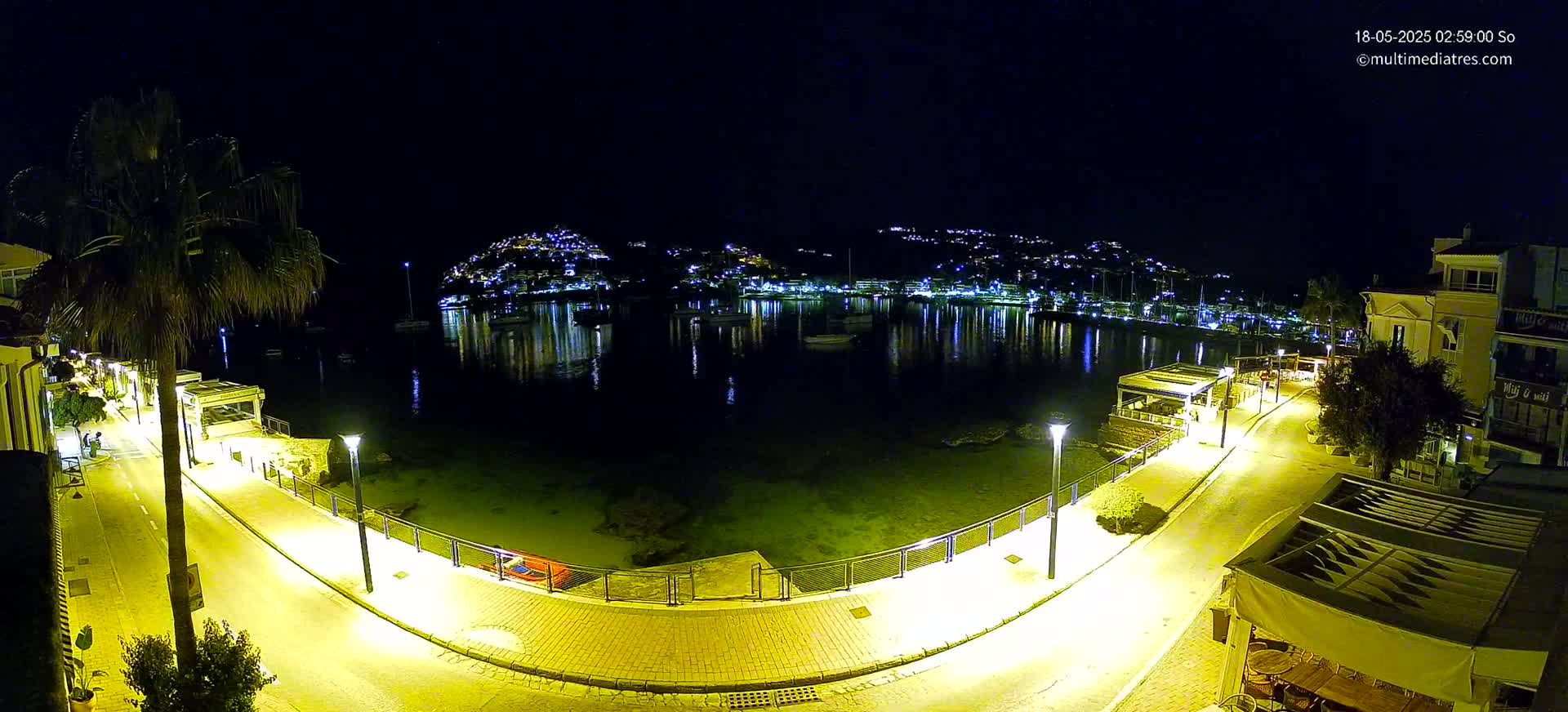 Mallorca, Port d' Andratx Sunset Live Cam - Balearic Islands, Spain