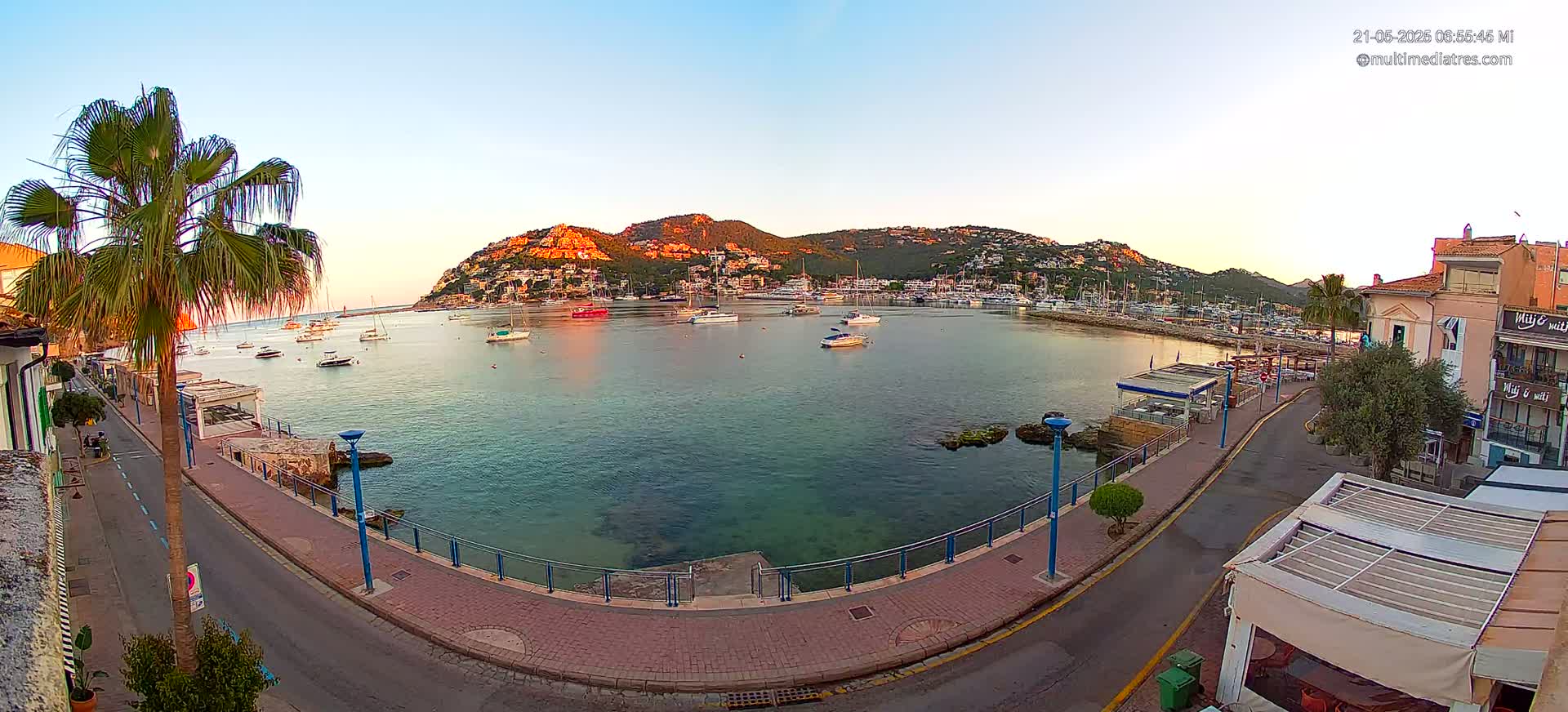 Mallorca, Port d' Andratx Sunset Live Cam - Balearic Islands, Spain