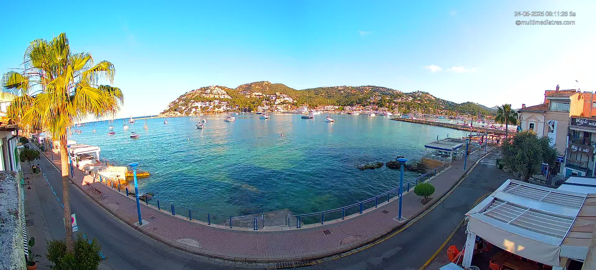 Mallorca, Port d' Andratx Sunset Live Cam - Balearic Islands, Spain