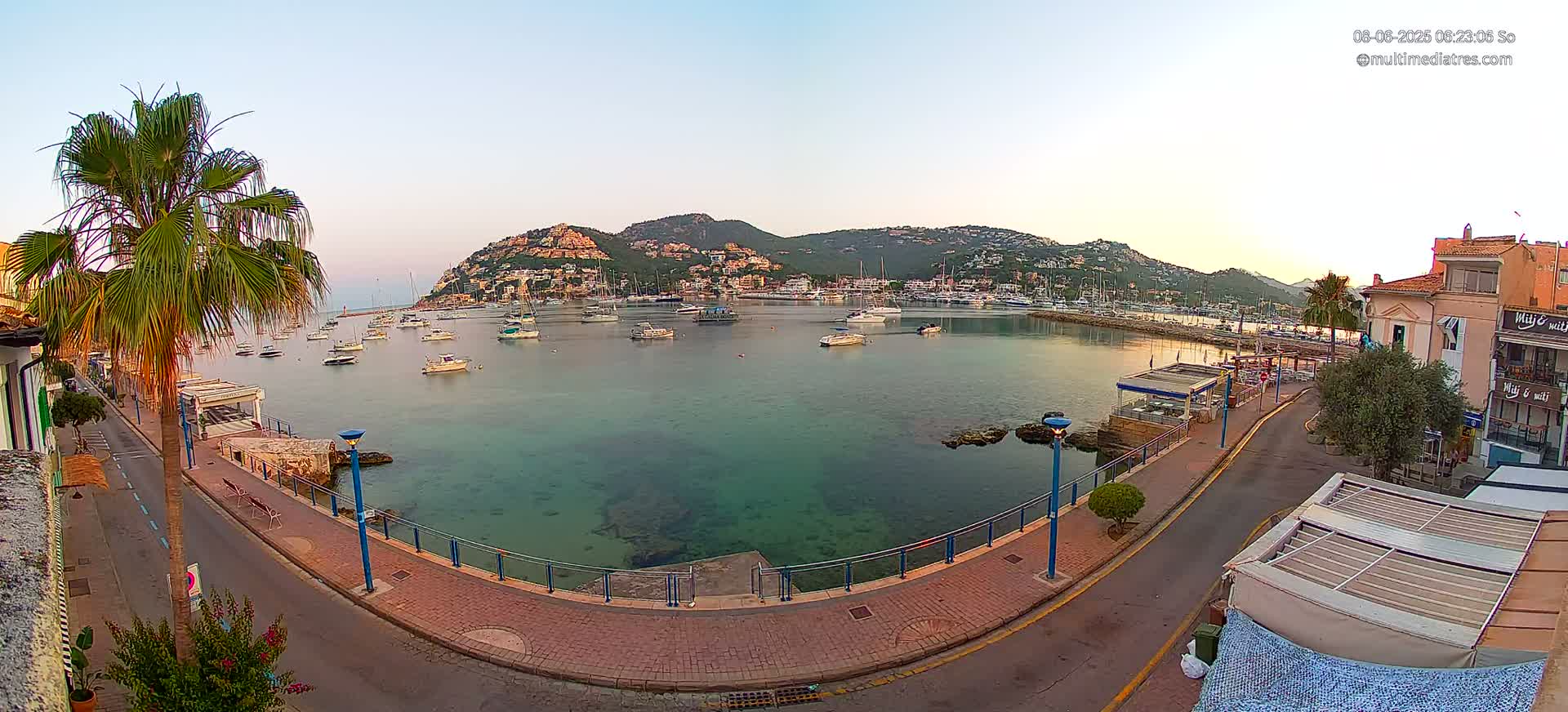 Mallorca, Port d' Andratx Sunset Live Cam - Balearic Islands, Spain