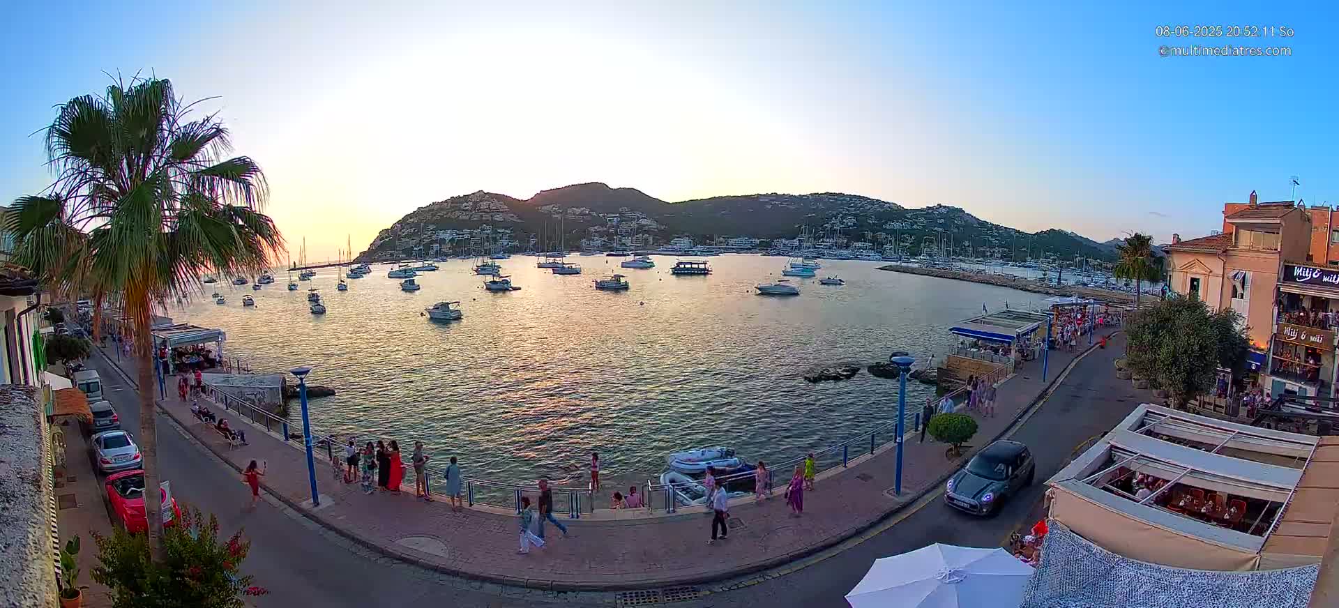 Mallorca, Port d' Andratx Sunset Live Cam - Balearic Islands, Spain