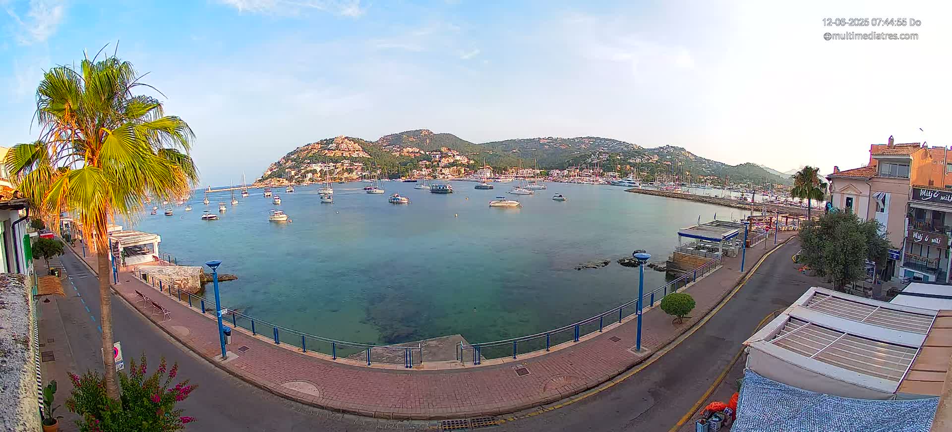 Mallorca, Port d' Andratx Sunset Live Cam - Balearic Islands, Spain