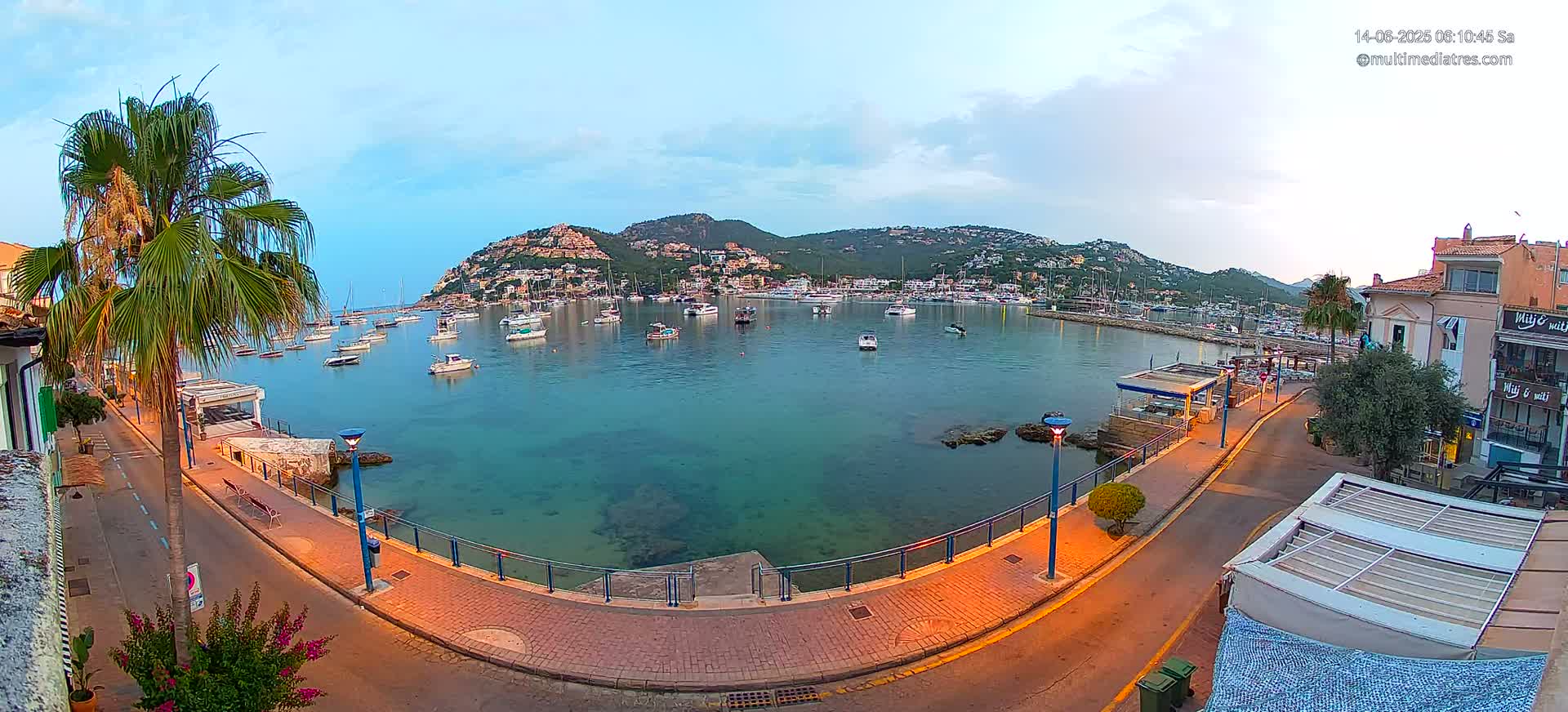 Mallorca, Port d' Andratx Sunset Live Cam - Balearic Islands, Spain