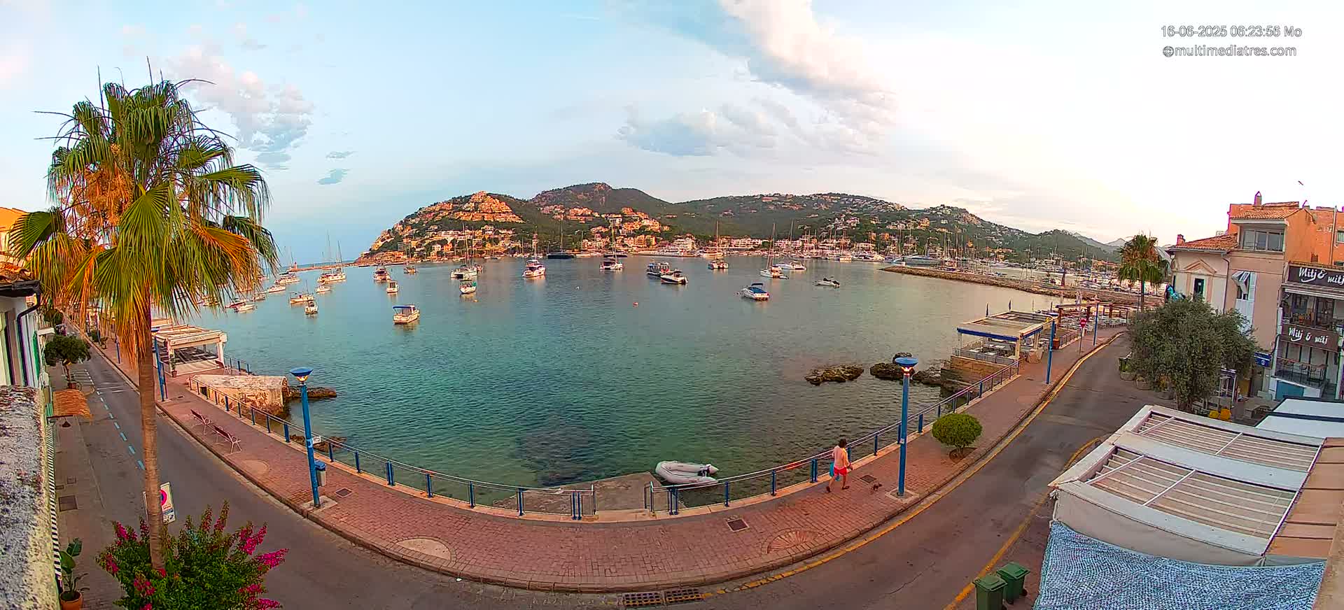 Mallorca, Port d' Andratx Sunset Live Cam - Balearic Islands, Spain