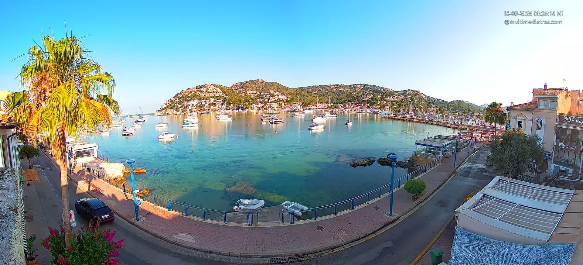 Mallorca, Port d' Andratx Sunset Live Cam - Balearic Islands, Spain