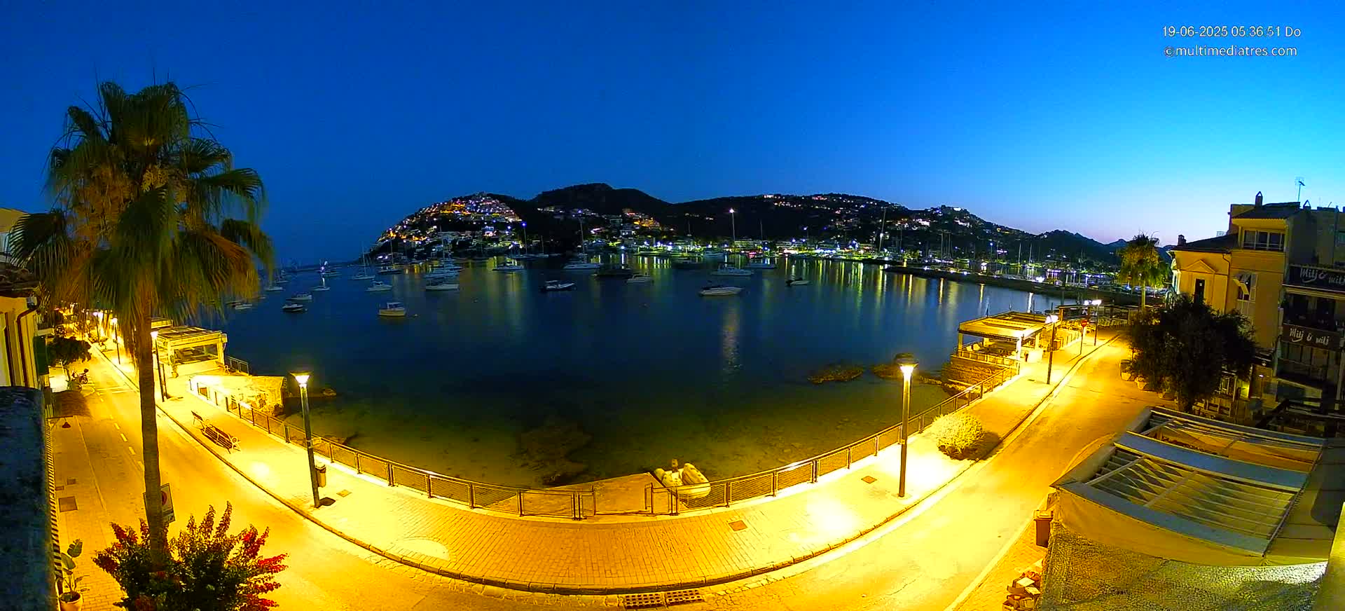 Mallorca, Port d' Andratx Sunset Live Cam - Balearic Islands, Spain