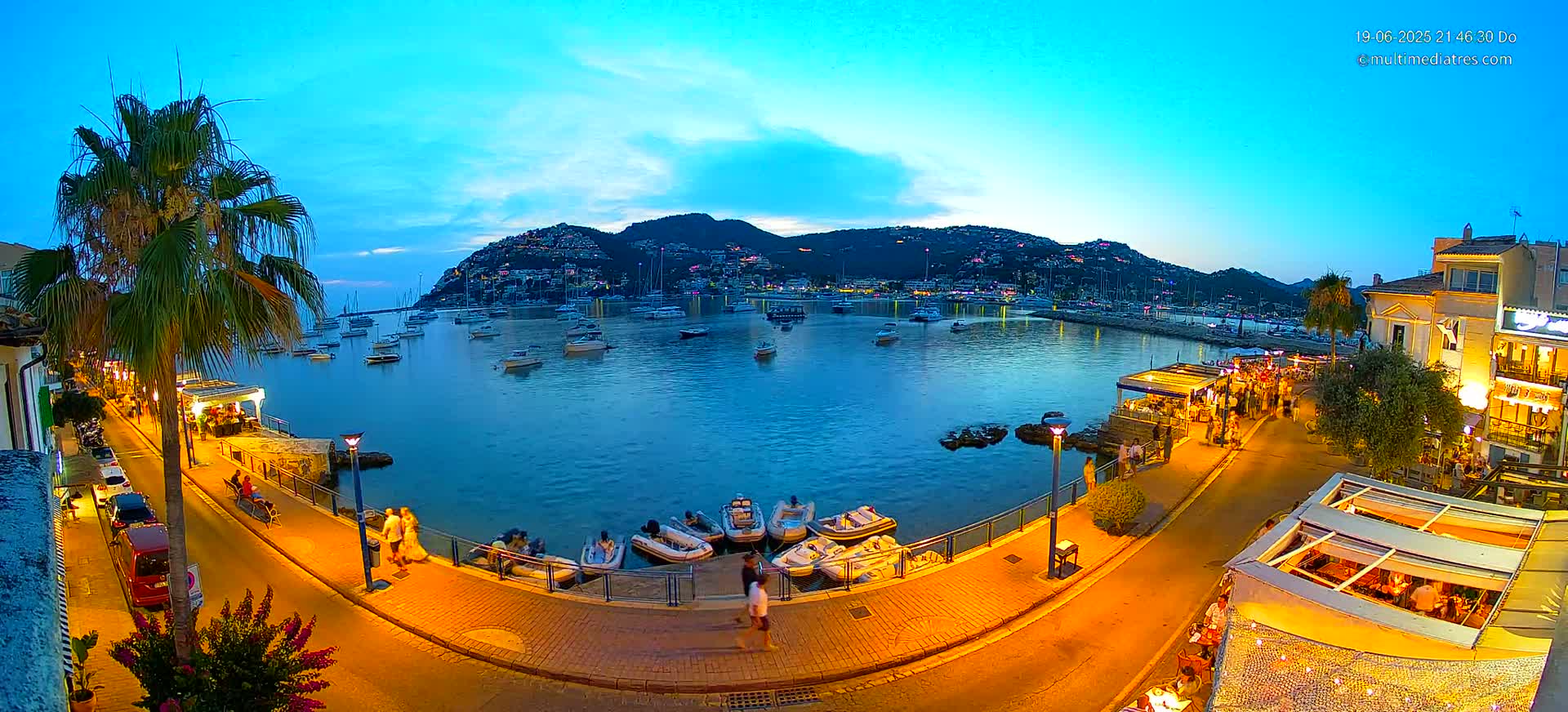 Mallorca, Port d' Andratx Sunset Live Cam - Balearic Islands, Spain