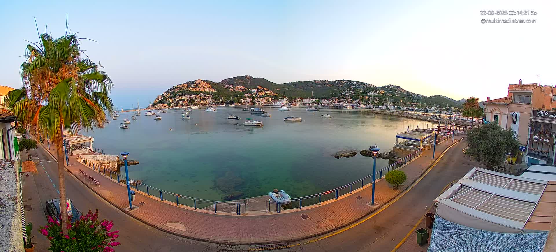 Mallorca, Port d' Andratx Sunset Live Cam - Balearic Islands, Spain