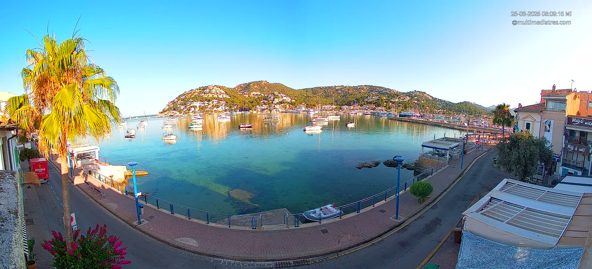 Mallorca, Port d' Andratx Sunset Live Cam - Balearic Islands, Spain