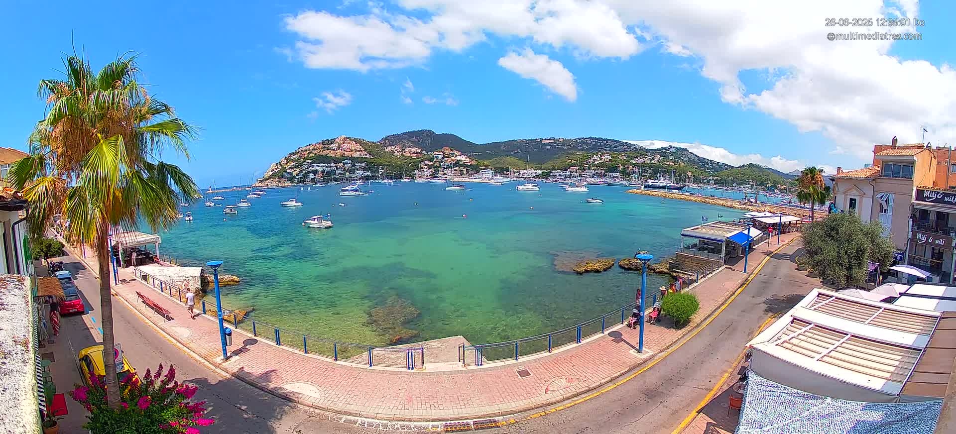 Mallorca, Port d' Andratx Sunset Live Cam - Balearic Islands, Spain