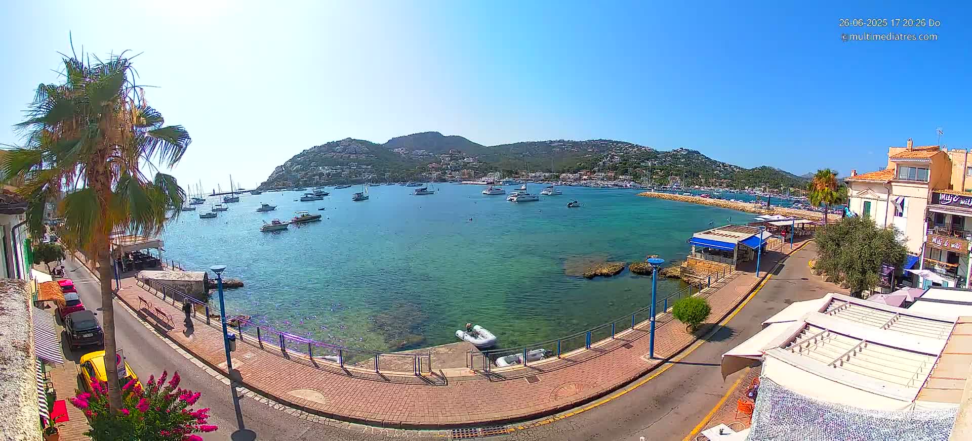 Mallorca, Port d' Andratx Sunset Live Cam - Balearic Islands, Spain