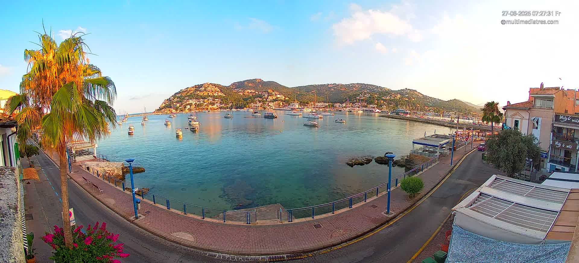 Mallorca, Port d' Andratx Sunset Live Cam - Balearic Islands, Spain