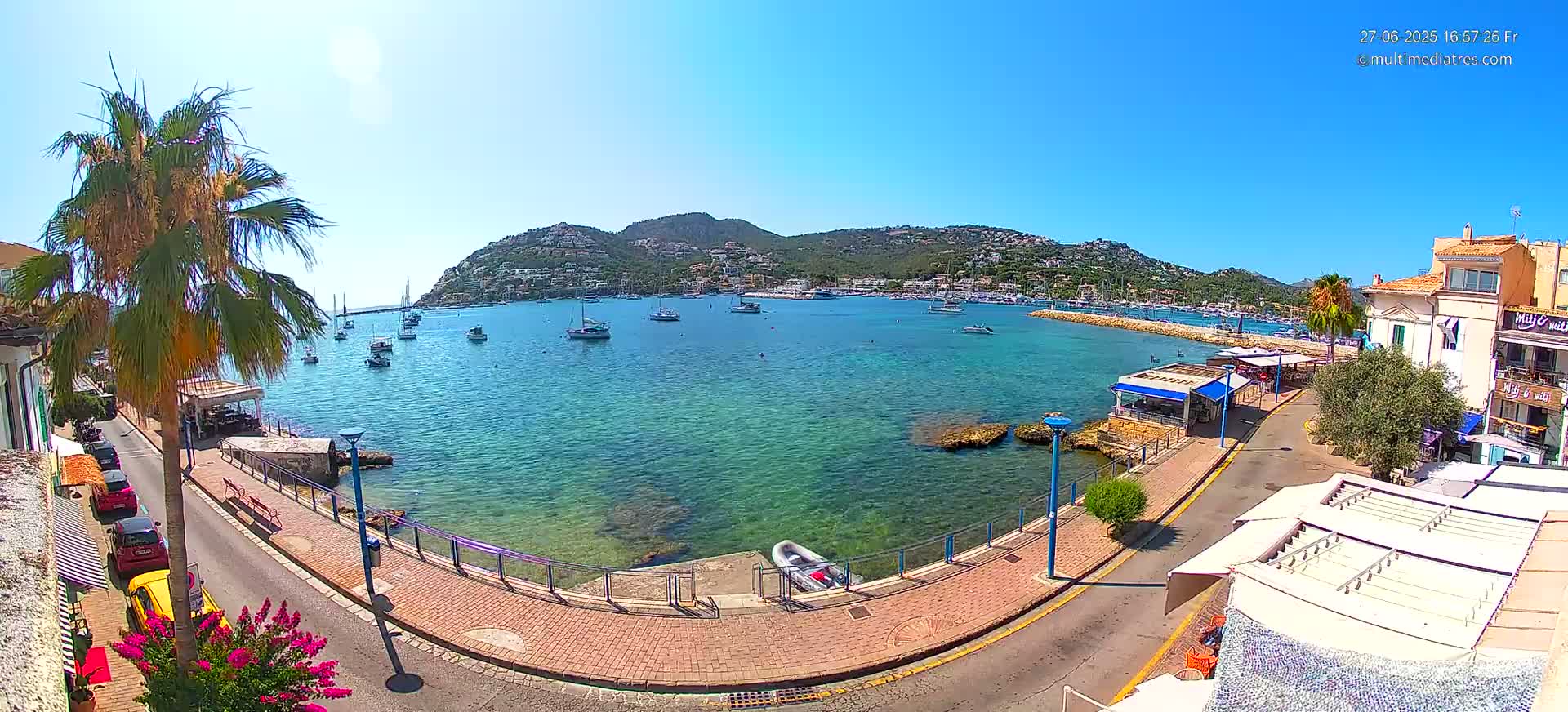 Mallorca, Port d' Andratx Sunset Live Cam - Balearic Islands, Spain