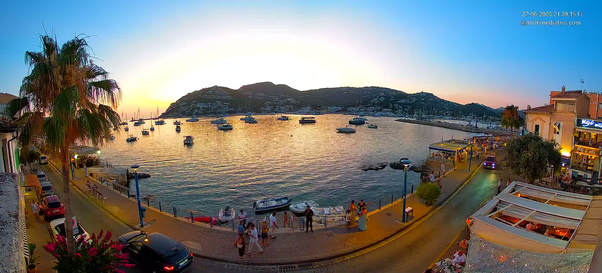 Mallorca, Port d' Andratx Sunset Live Cam - Balearic Islands, Spain