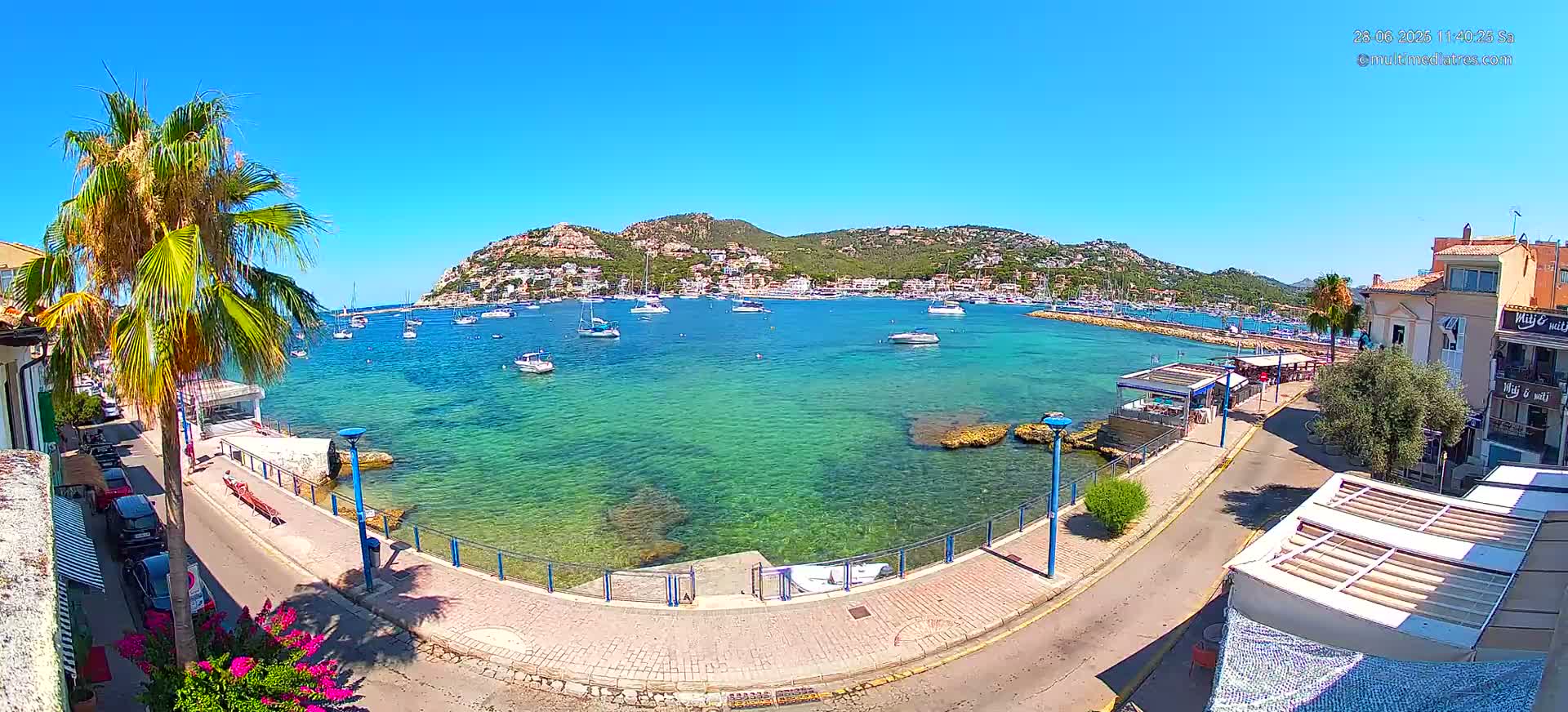 Mallorca, Port d' Andratx Sunset Live Cam - Balearic Islands, Spain