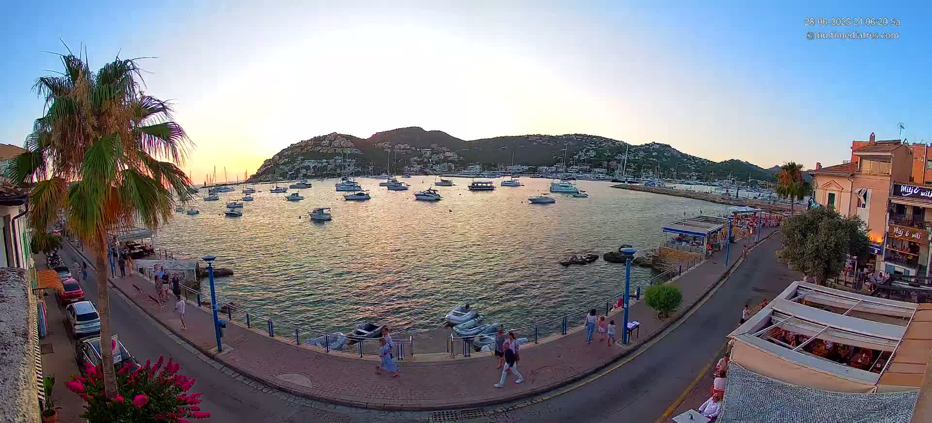 Mallorca, Port d' Andratx Sunset Live Cam - Balearic Islands, Spain