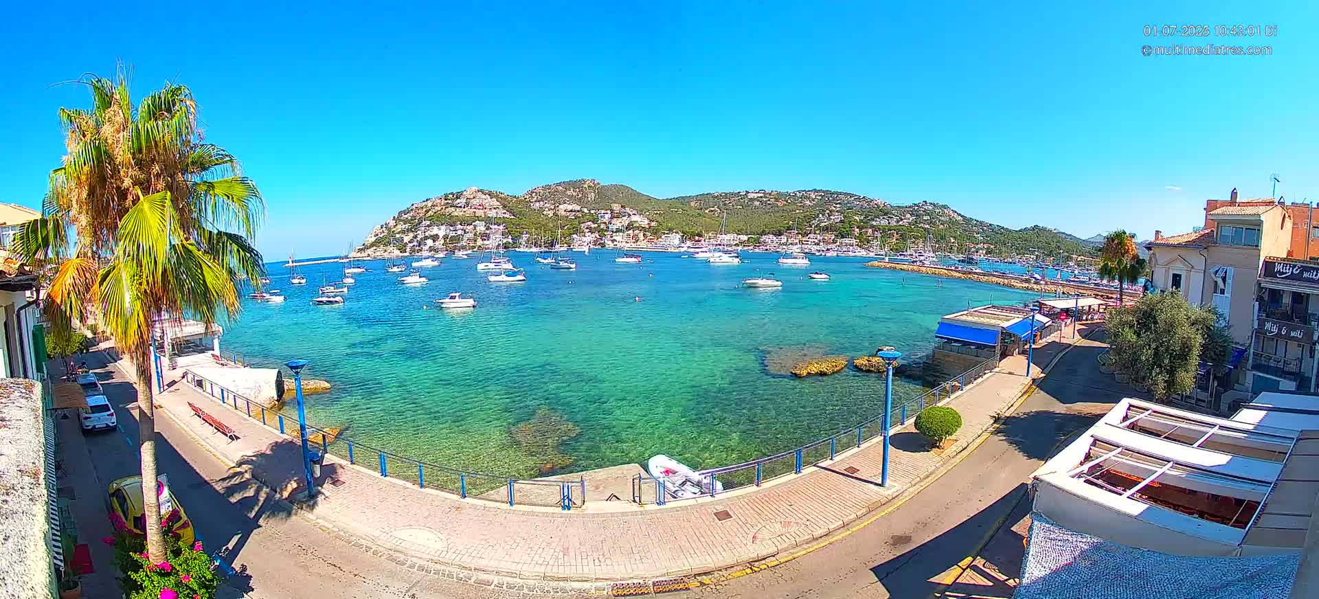 Mallorca, Port d' Andratx Sunset Live Cam - Balearic Islands, Spain