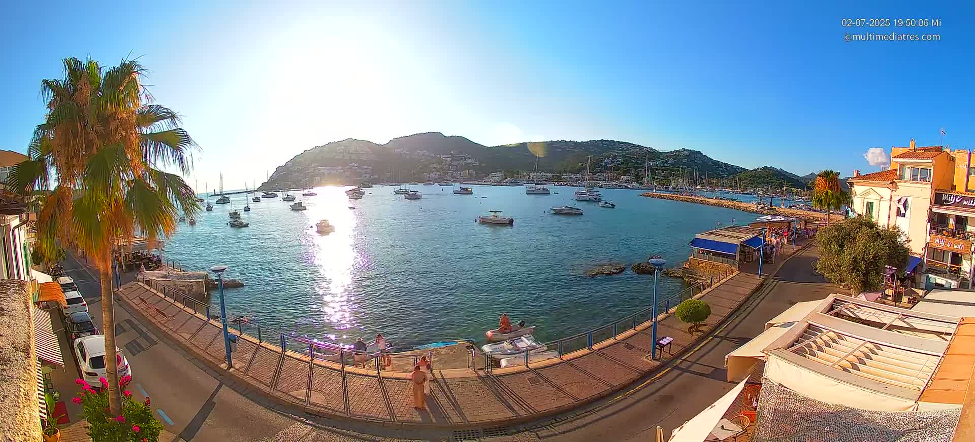 Mallorca, Port d' Andratx Sunset Live Cam - Balearic Islands, Spain