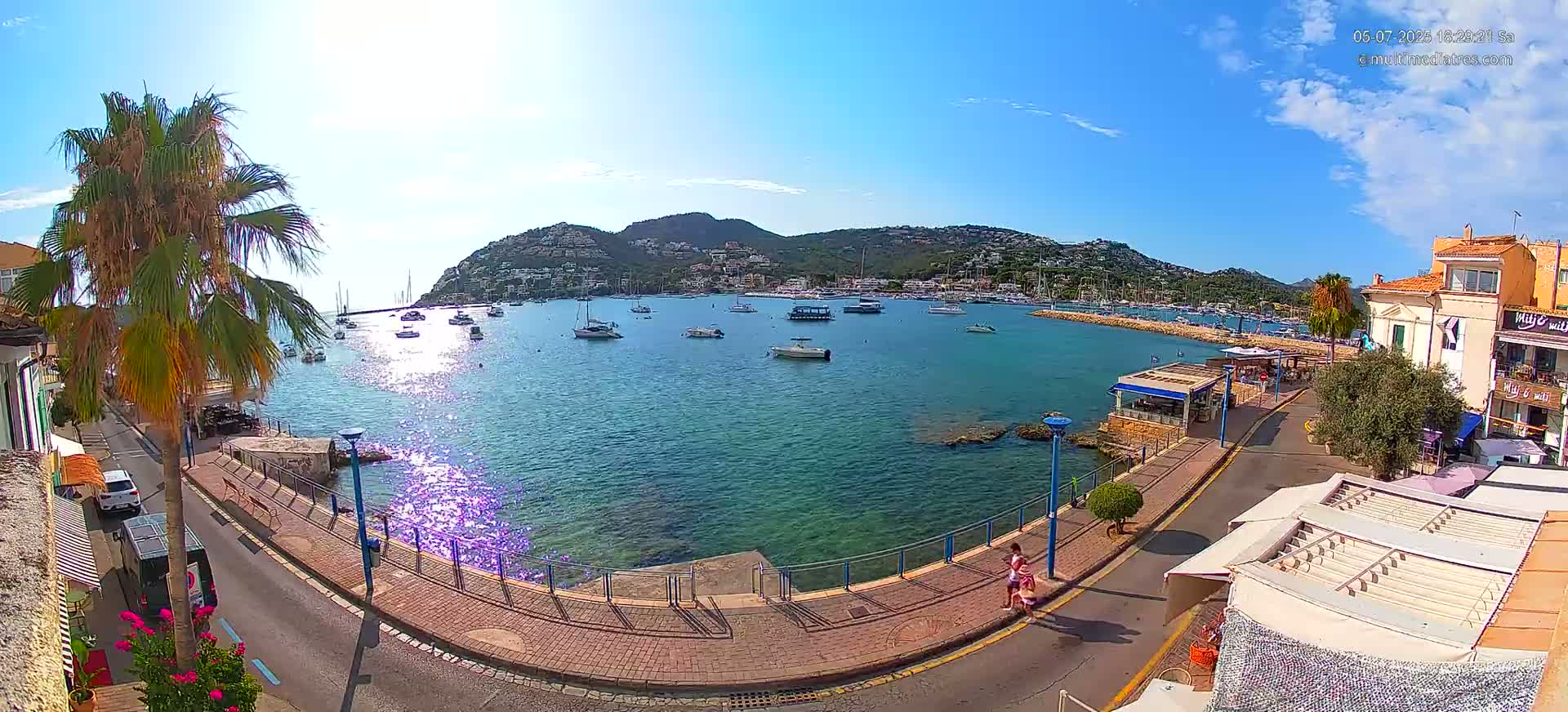 Mallorca, Port d' Andratx Sunset Live Cam - Balearic Islands, Spain